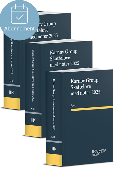 Karnov Group Skattelove med noter 2025 - Abonnement